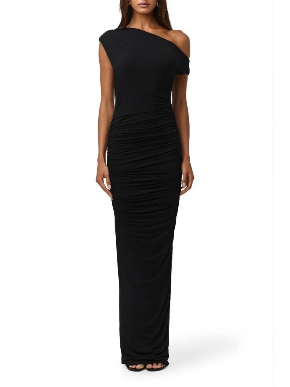 30. Naked Wardrobe $118 Ruched Off The Shoulder Dress